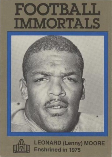 1985-88 Football Immortals Lenny Moore #86