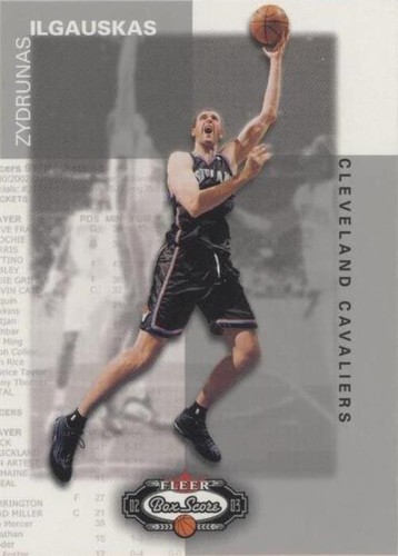 2002-03 Fleer Box Score - Zydrunas Ilgauskas #117