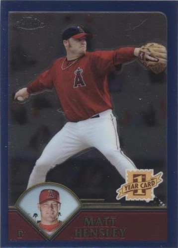2003 Topps Chrome Traded & Rookies - Matt Hensley #T173
