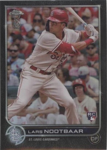 2022 Topps Chrome #19 Lars Nootbaar Cardinals Rookie RC