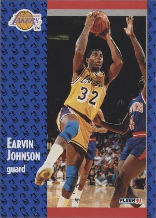 1991-92 Fleer Tony's Pizza - Magic Johnson #S-52