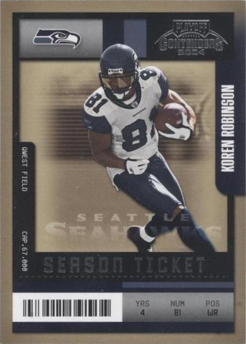 2004 Playoff Contenders Koren Robinson #85