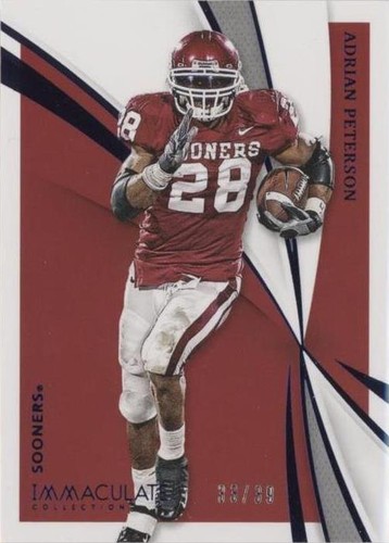2021 Panini Immaculate Collection Collegiate Adrian Peterson #28