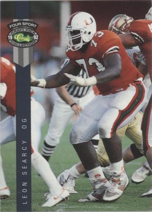 1992 Classic Four Sport Draft Pick Collection Leon Searcy #132