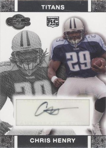 2007 Topps Co-Signers Chris Henry #RA-CH
