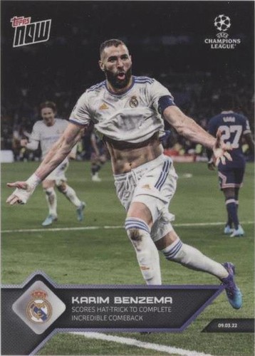 2021-22 Topps Now UCL Karim Benzema #122