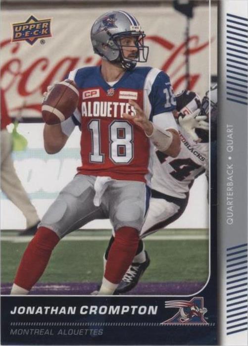 2015 Upper Deck CFL Jonathan Crompton #38
