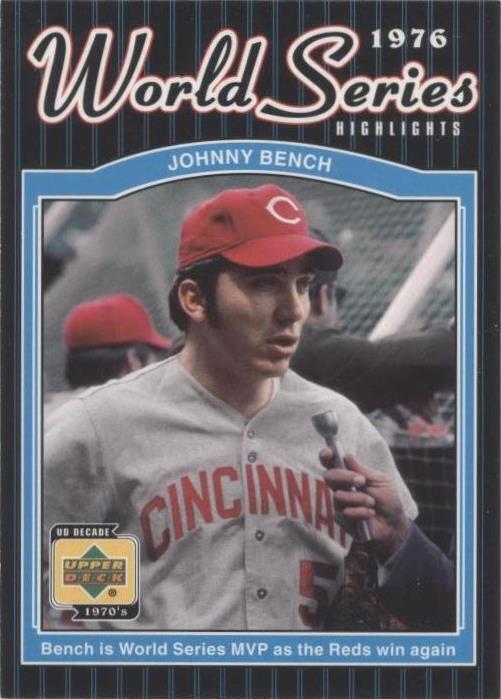 2001 Upper Deck Decade 1970-е - Johnny Bench #177