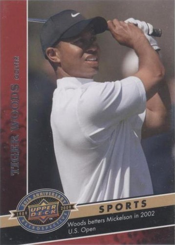 2009 Upper Deck 20th Anniversary Retrospective - Tiger Woods #1749