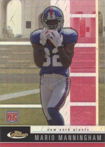 2008 Topps Finest Mario Manningham #140