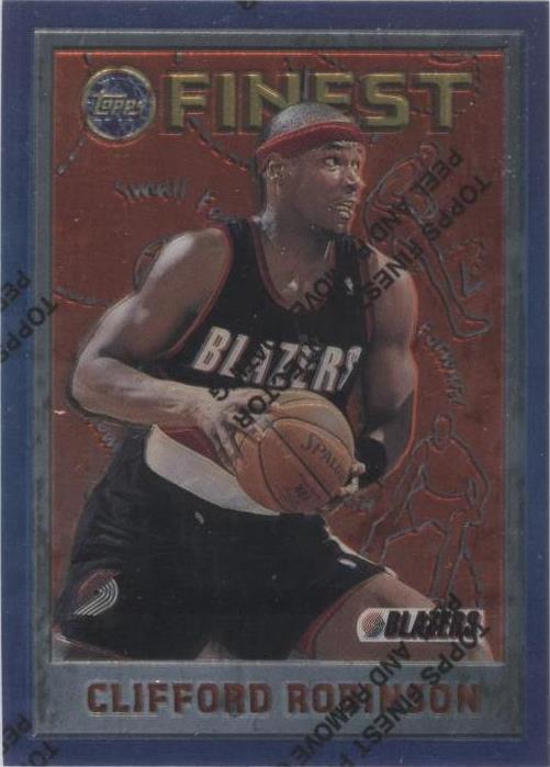 1995-96 Topps Finest - Clifford Robinson #110