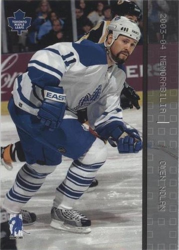 2003-04 In the Game Be A Player Memorabilia - Owen Nolan #63