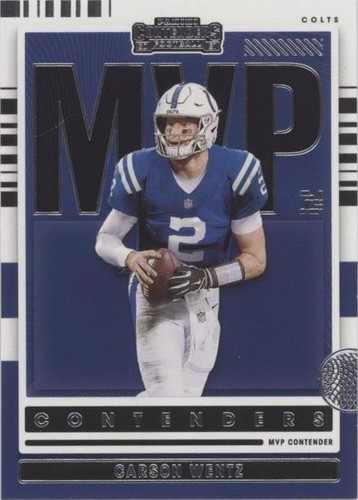 2021 Panini Contenders Carson Wentz #MVP-CWE