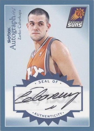 2003-04 Skybox Autographics - Zarko Cabarkapa #A-ZC