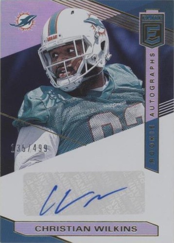2019 Panini Donruss Elite Christian Wilkins #RA-CW