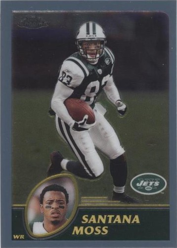 2003 Topps Chrome Santana Moss #21