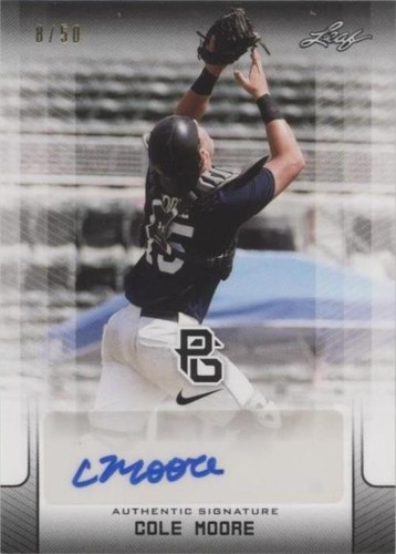 2017 Leaf Perfect Game National Showcase - Cole Moore #BA-CM1