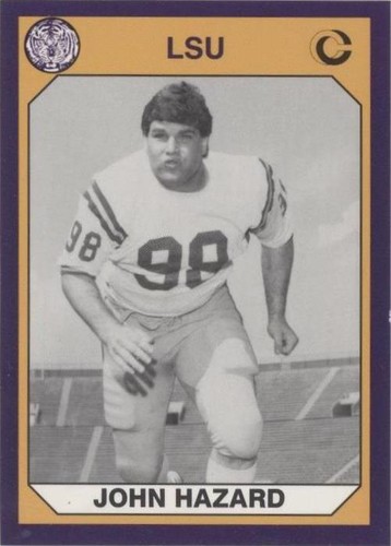 1990 Collegiate Collection LSU Tigers John Hazard #127