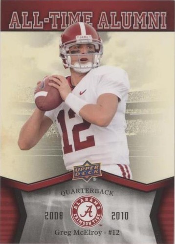 2012 Upper Deck University of Alabama Greg McElroy #ATA-GM