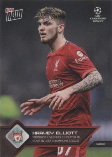 2021-22 Topps Now UCL Harvey Elliott #112