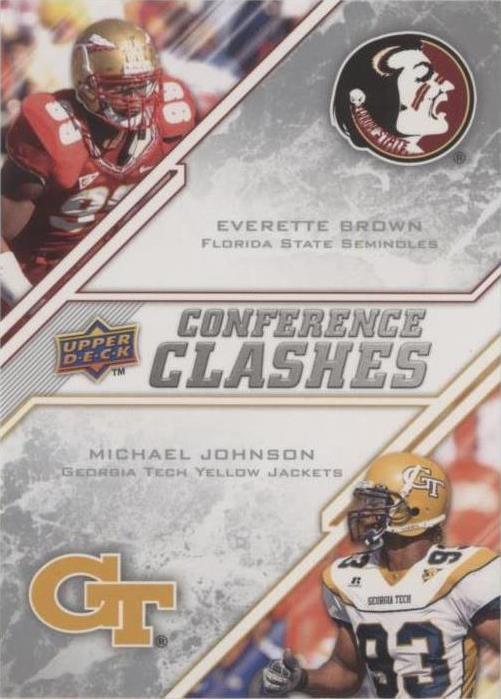 2009 Upper Deck Draft Edition Everette Brown Michael Johnson #252