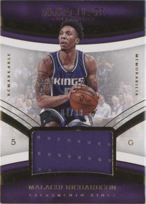 2016-17 Panini Immaculate Collection - Malachi Richardson #RM-MLR