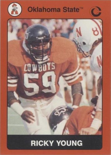 1991 Collegiate Collection Oklahoma State University Cowboys Ricky Young #59