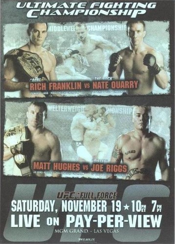 2010 Topps UFC Series 4 - Nate Quarry Rich Franklin #FPR-UFC56