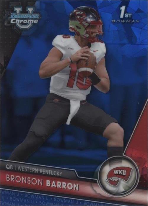 2023 Bowman University Chrome Sapphire Edition Bronson Barron #136