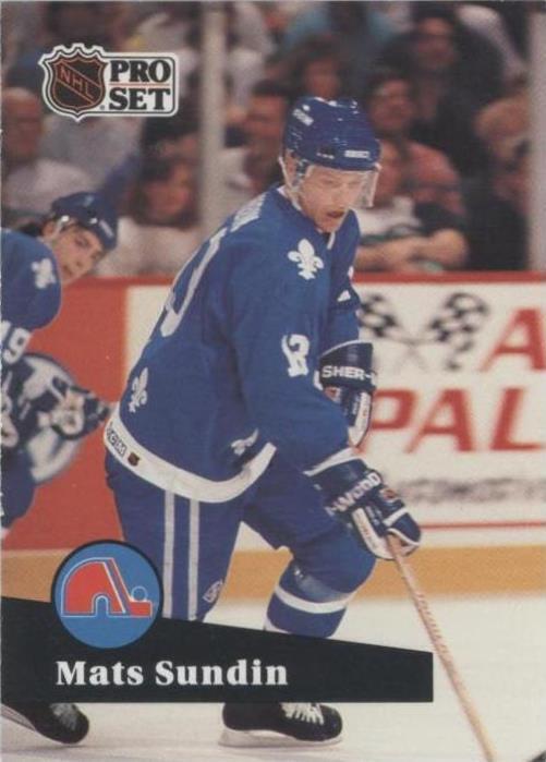 Juego profesional 1991-92 - Alfombrillas Sundin #197