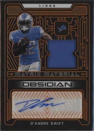 2022 Panini Obsidian D'Andre Swift #MMA-DSW