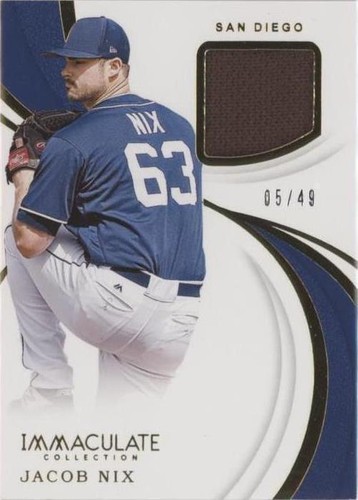 2019 Panini Immaculate Collection - Jacob Nix #IS-JN