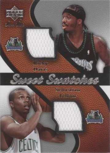 2007-08 Upper Deck Sweet Shot - Ricky Davis/Sebastian Telfair #SW-DT