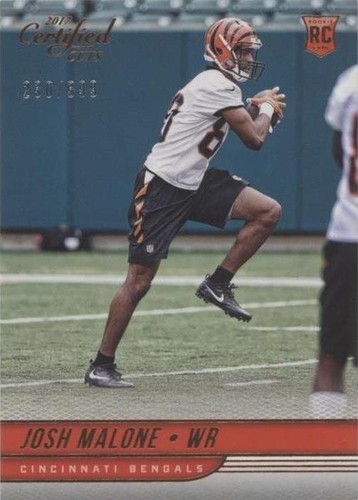 2017 Panini Certified Cuts Josh Malone #196