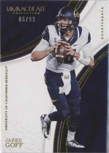 2017 Panini Immaculate Collection Collegiate Jared Goff #12