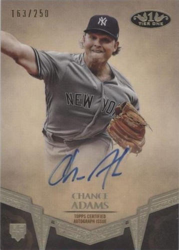 2019 Topps Tier One - Chance Adams #BA-CA