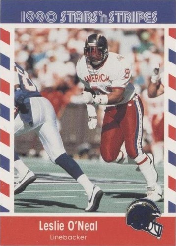 1990 Fleer Stars 'n Stripes Leslie O'Neal #37