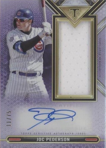 2021 Topps Triple Threads - Joc Pederson #ASJR-JPS