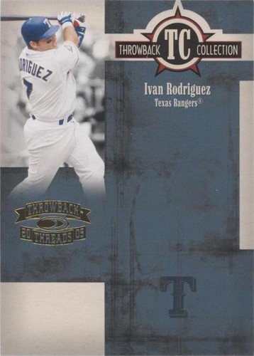 2005 Donruss Throwback Threads - Ivan Rodriguez #TC-7