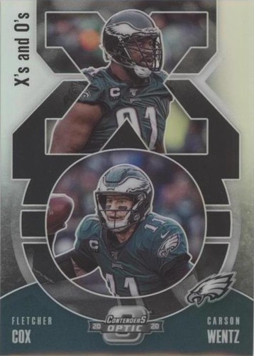 2020 Panini Contenders Optic Carson Wentz Fletcher Cox #XO20