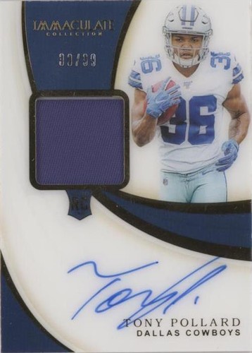 2019 Panini Immaculate Collection Tony Pollard #132