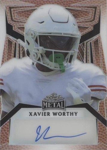 2023 Leaf Metal Xavier Worthy #PA-XW