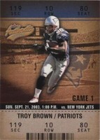 2003 Fleer Authentix Troy Brown #68