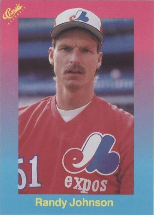 Actualización clásica 1989 edición de viaje rosa/azul claro - Randy Johnson #95