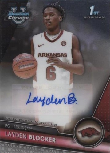2023-24 Bowman University Chrome - Layden Blocker #BCPA-LB