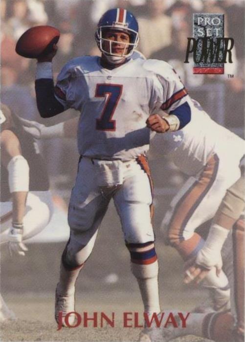 Pro Set Power John Elway #7 1992