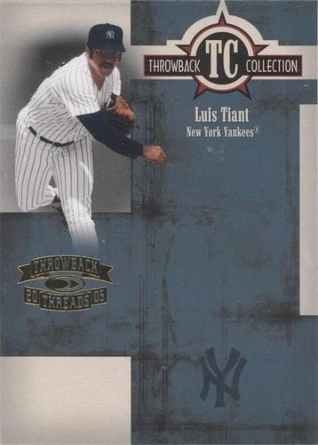 2005 Donruss Throwback Threads - Luis Tiant #TC-27
