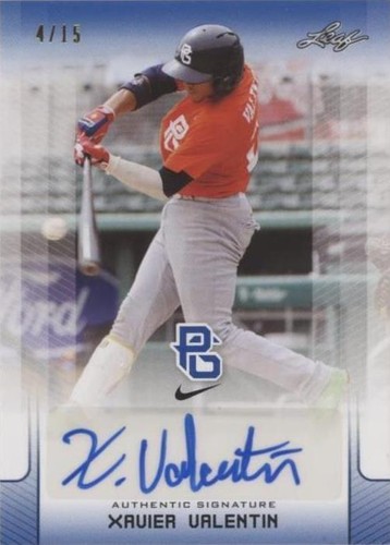 2017 Leaf Perfect Game National Showcase - Xavier Valentin #BA-XV1