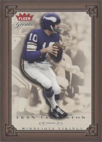 2004 Fleer Greats Fran Tarkenton #4
