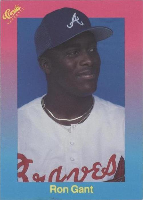 Actualización clásica 1989 edición de viaje rosa/azul claro - Ron Gant #35